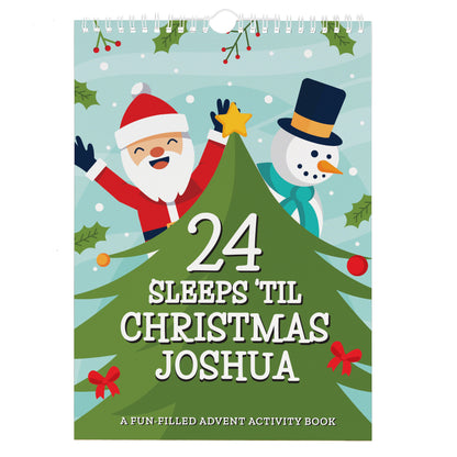 Personalised 24 Sleeps Christmas Activity Advent Calendar