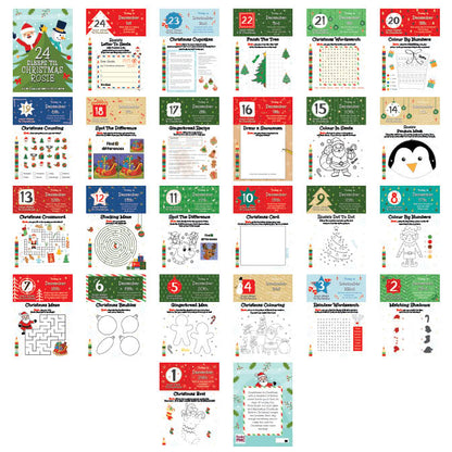 Personalised 24 Sleeps Christmas Activity Advent Calendar