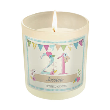Personalised Birthday Craft Scented Jar Candle