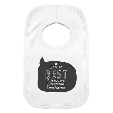Personalised Speech Bubble Bib