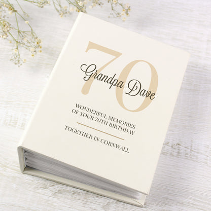 Personalised Big Birthday 6x4 Photo Album with Sleeves