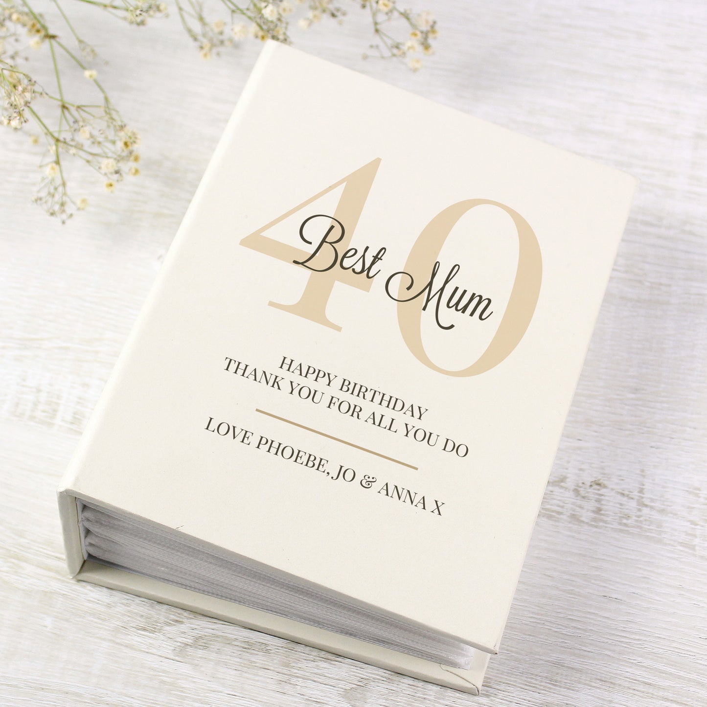 Personalised Big Birthday 6x4 Photo Album with Sleeves