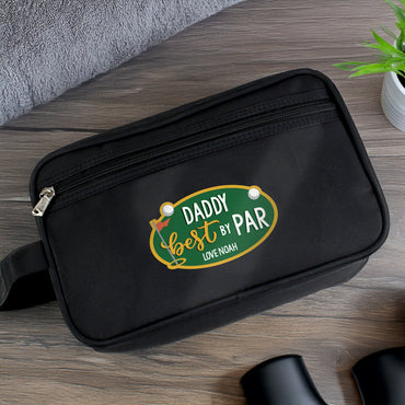 Personalised Best By Par Wash Bag