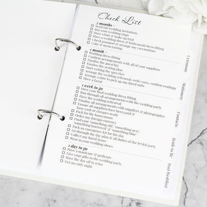 Personalised Floral Wedding Planner