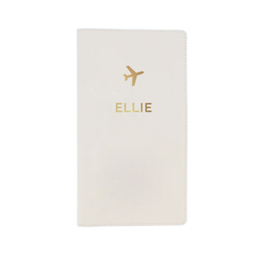 Personalised Gold Name Travel Document Holder