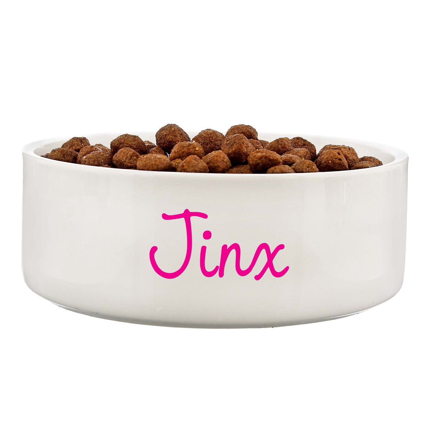 Personalised Pink Name 15cm Medium Pet Bowl