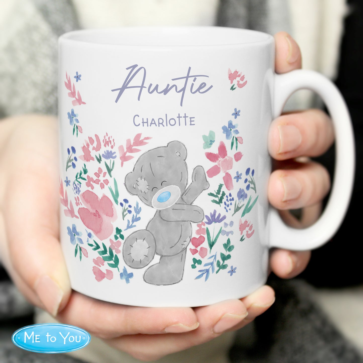 Personalised Me To You Pastel Floral Mug