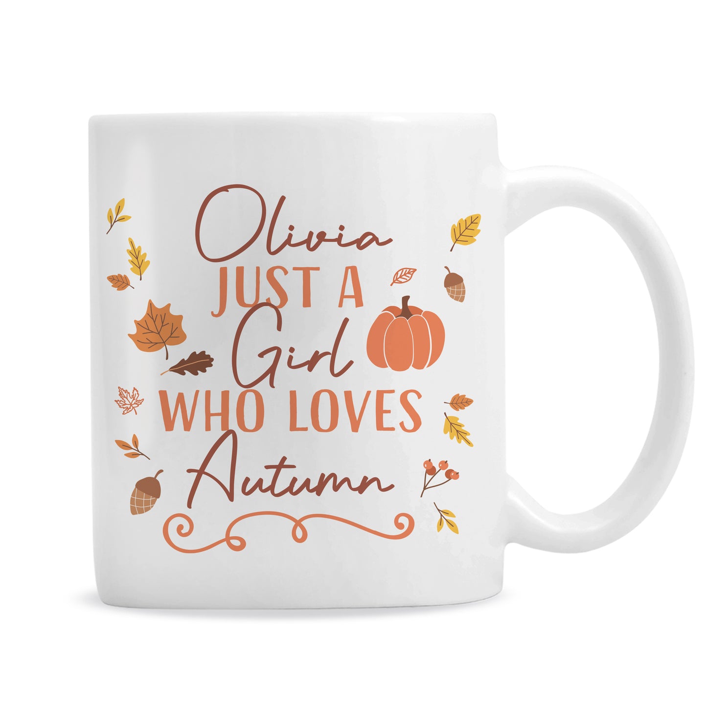 Personalised Loves Autumn Mug