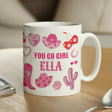 Personalised Cowgirl Mug