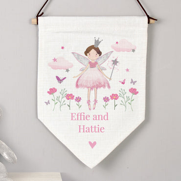 Personalised Fairy Princess Wall Art Banner