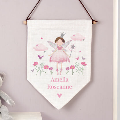 Personalised Fairy Princess Wall Art Banner