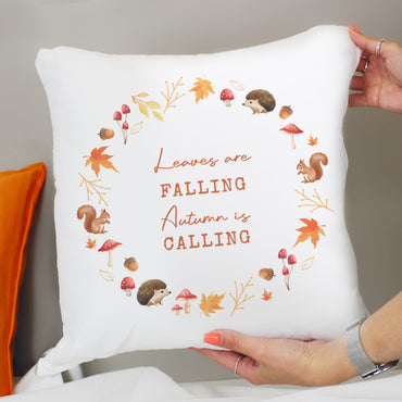 Personalised Autumn Cushion