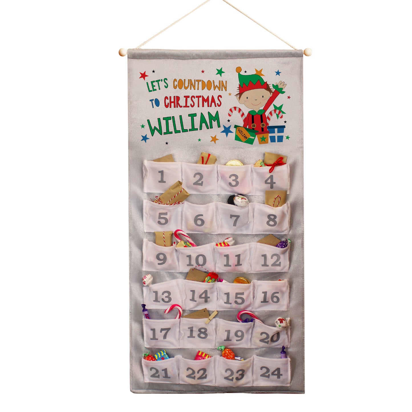 Personalised Christmas Elf Advent Calendar