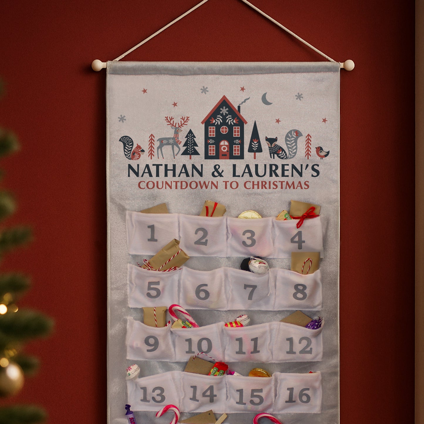 Personalised Christmas Home Advent Calendar