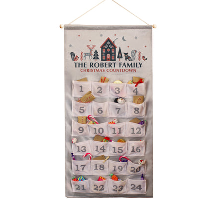 Personalised Christmas Home Advent Calendar