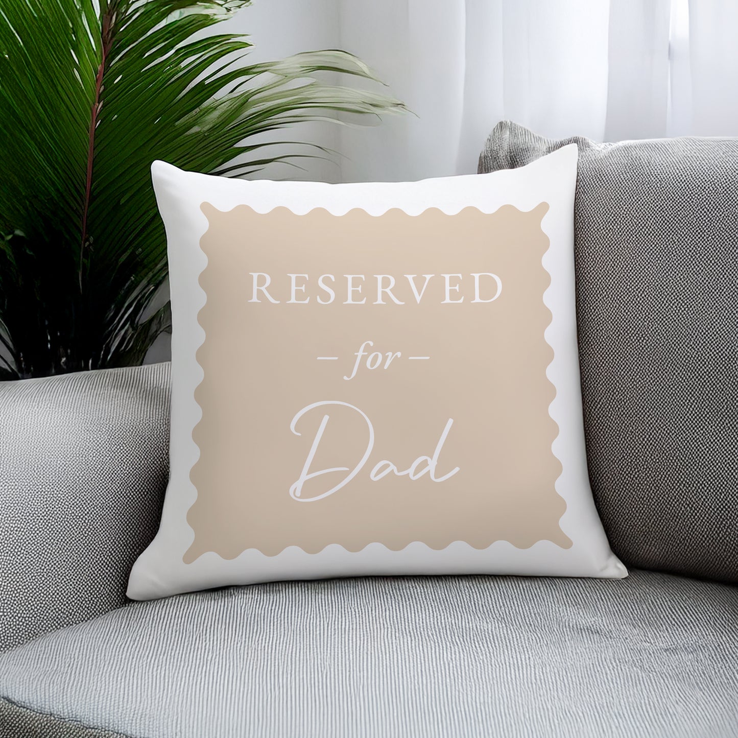 Personalised Cream Reserved For Cushion