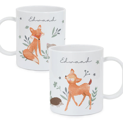 Personalised Woodland Animals Mug