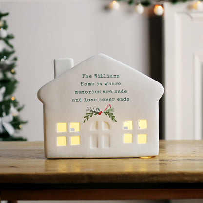 Personalised Christmas LED House