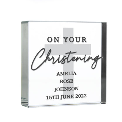 Personalised On Your Christening Crystal Token