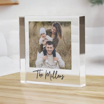 Personalised Photo Upload Small Glass Ornament