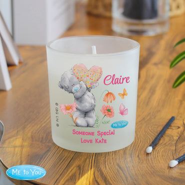 Personalised Me to You Flowery Jar Candle