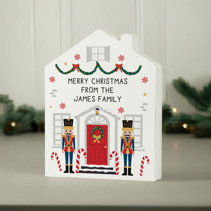 Personalised Nutcracker Christmas House Ornament