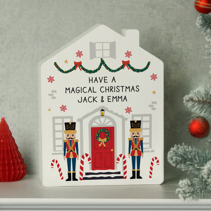 Personalised Nutcracker Christmas House Ornament