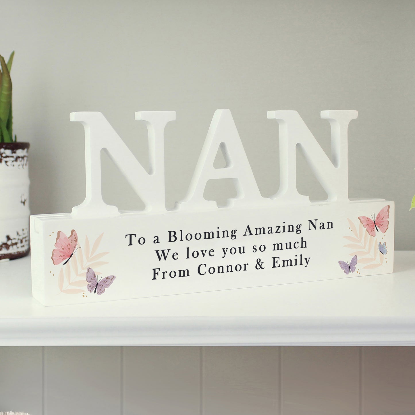 Personalised Butterfly Nan Ornament