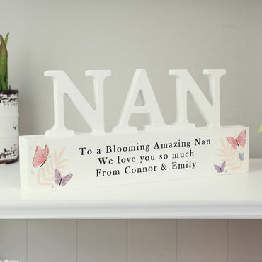 Personalised Butterfly Nan Ornament