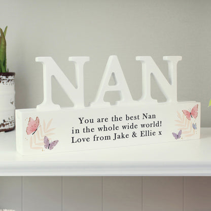 Personalised Butterfly Nan Ornament