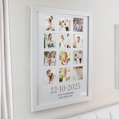 Personalised Special Date White Multi Photo Frame