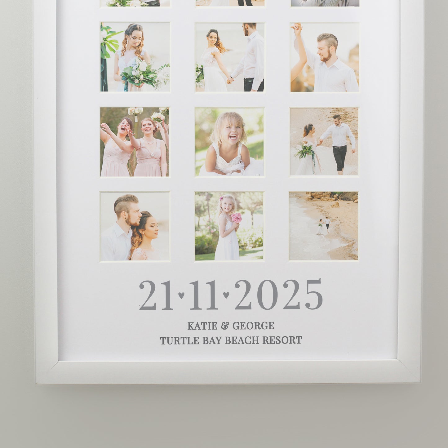 Personalised Special Date White Multi Photo Frame