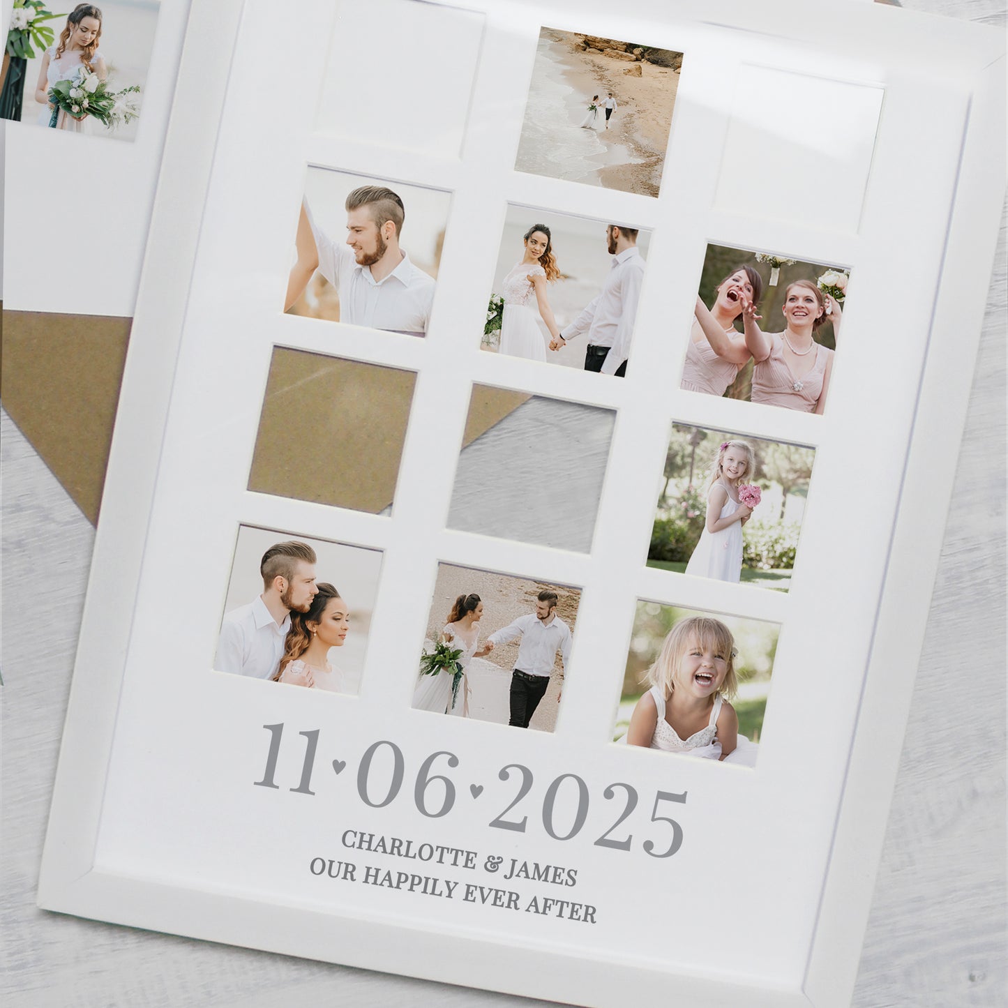 Personalised Special Date White Multi Photo Frame