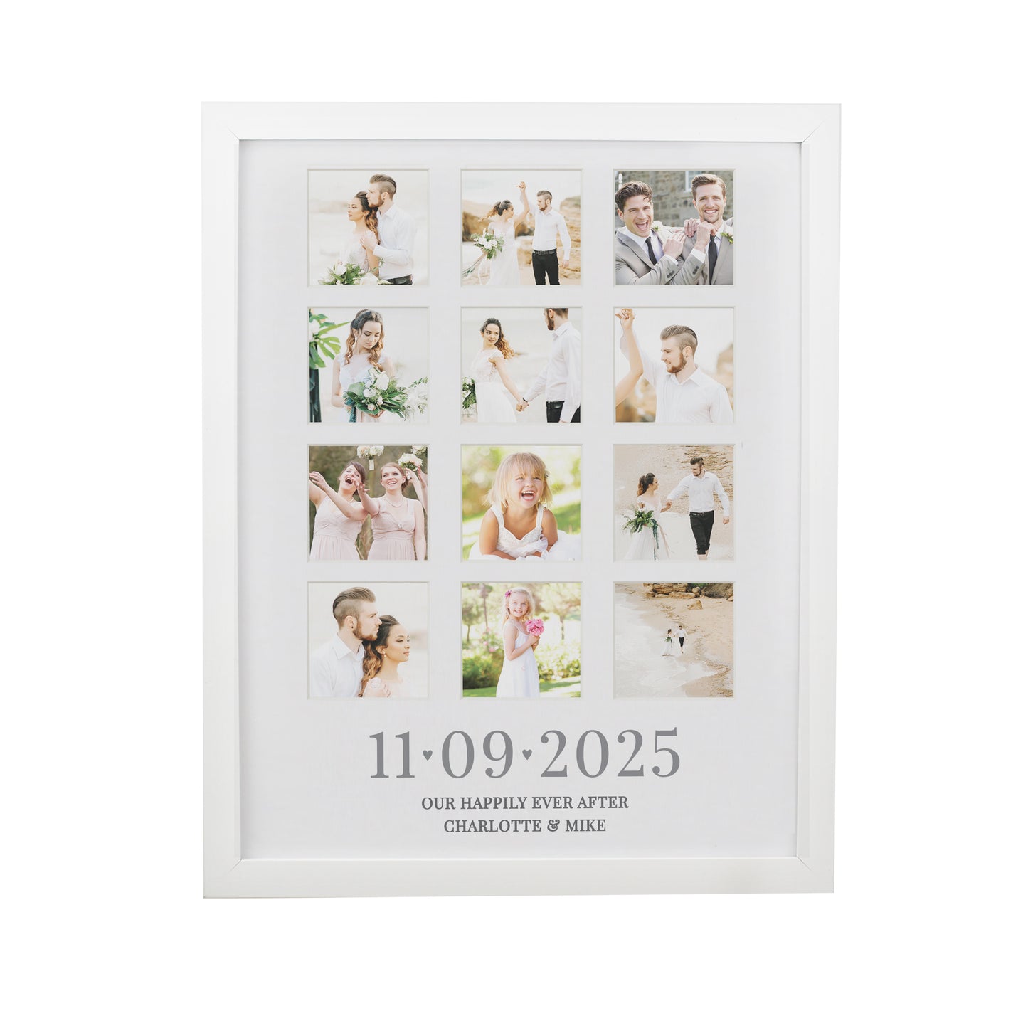 Personalised Special Date White Multi Photo Frame