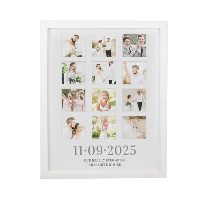 Personalised Special Date White Multi Photo Frame