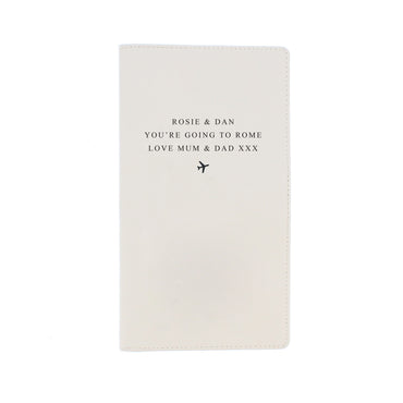 Personalised Any Message Travel Document Holder