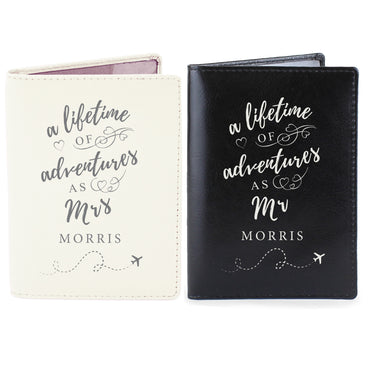 Personalised Lifetime of Adventures Couples Passports