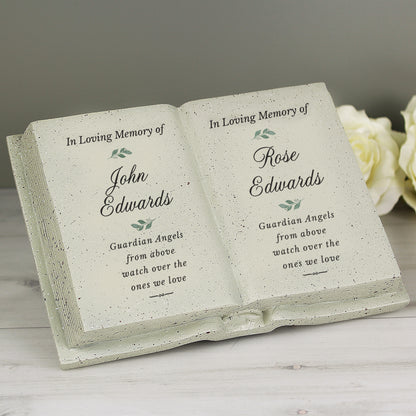 Personalised Couples In Loving Memory Resin Book