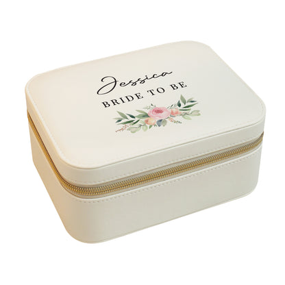 Personalised Wedding Travel Jewellery Box