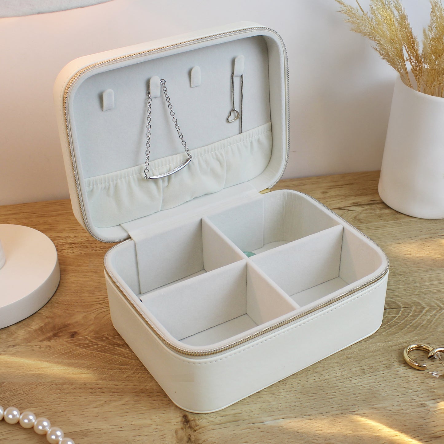 Personalised Heart Travel Jewellery Box