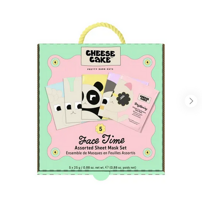 Cheesecake 5Pc Face Sheet Mask
