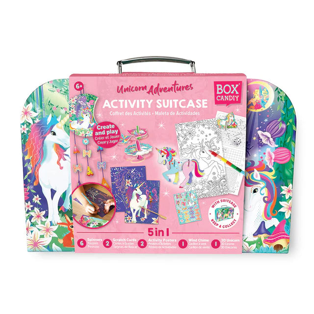 Unicorn Adventure Travel Suitcase Multi Craft and Activity Set