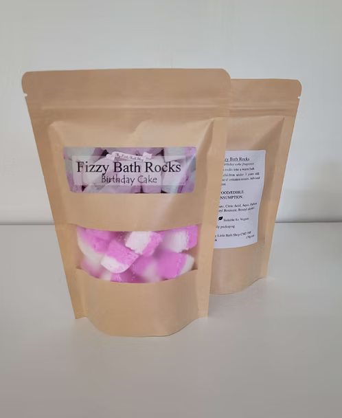Birthday Cake Fizzy Bath Rocks