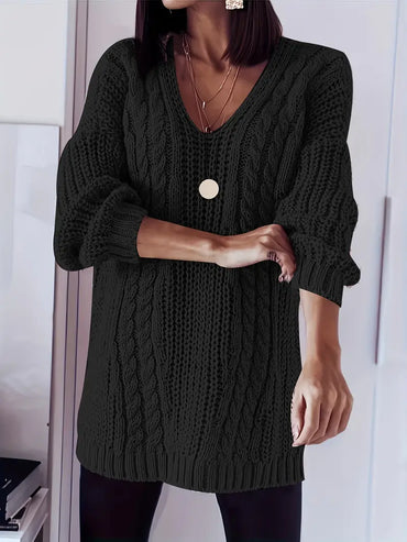 Soft Stretchy Women's Plus Size V-Neck Sweater Size 18 - 26