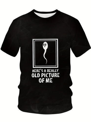 Men's T-Shirt with Whimsical Sperm Meme 3D Print