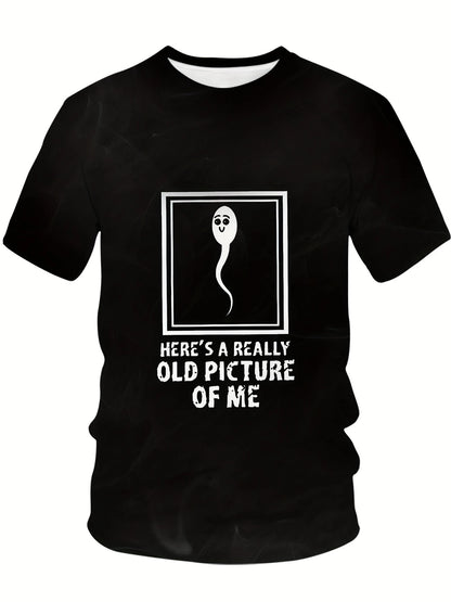 Men's T-Shirt with Whimsical Sperm Meme 3D Print