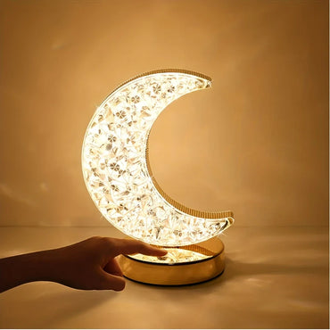 Crystal Lamp Crescent Moon