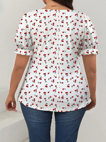 Curve Cherry Women's Top