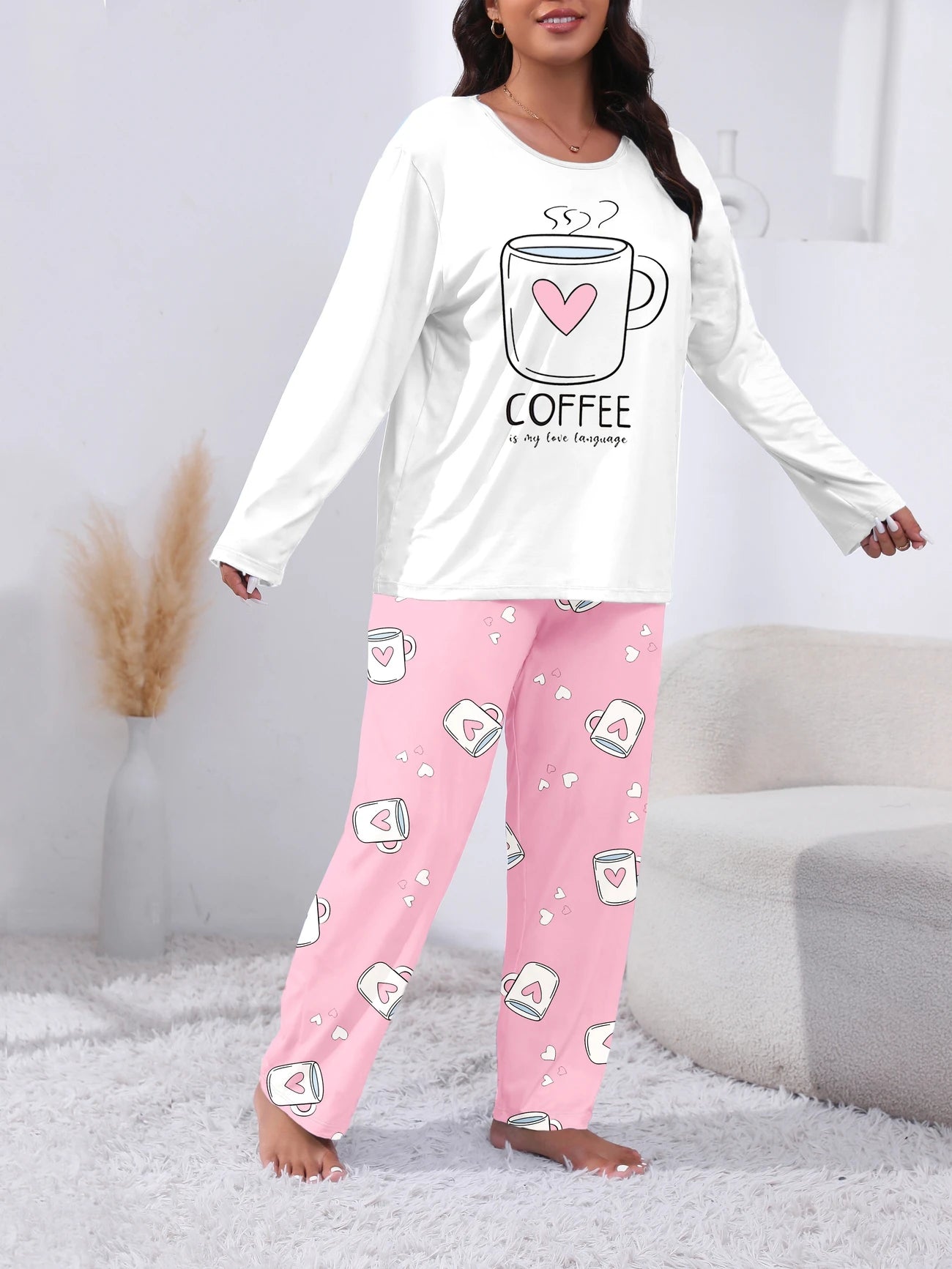 Coffee is My Love Language Curve Pyjamas