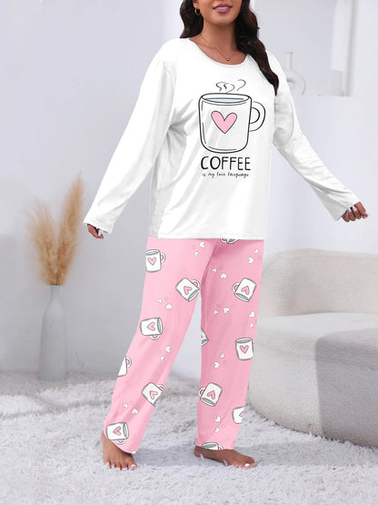 Coffee is My Love Language Curve Pyjamas
